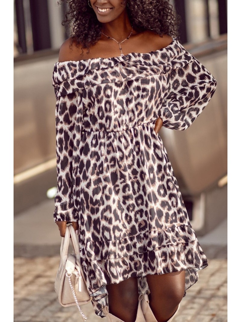 Airy Spanish animal print cappuccino 91310 - Online store - Boutique